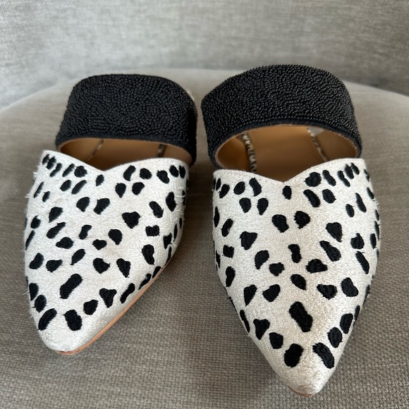 Anthropologie Paz Beaded Backless Mules EUC - Picture 3 of 12